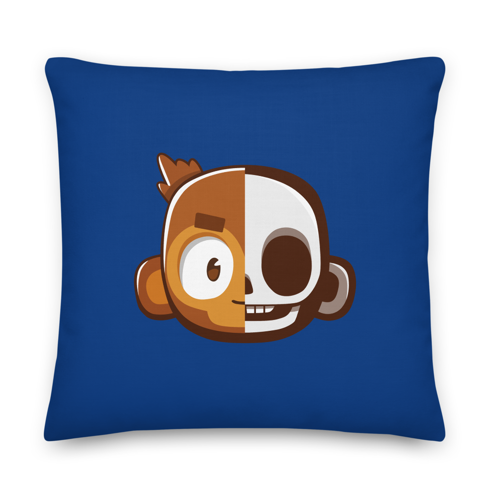 Monkey Skull Premium Pillow