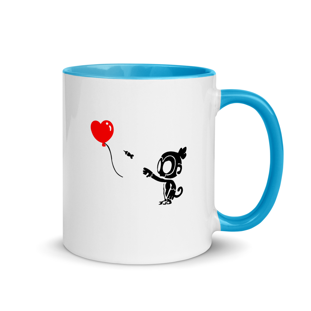 Monkey With Bloon Mug