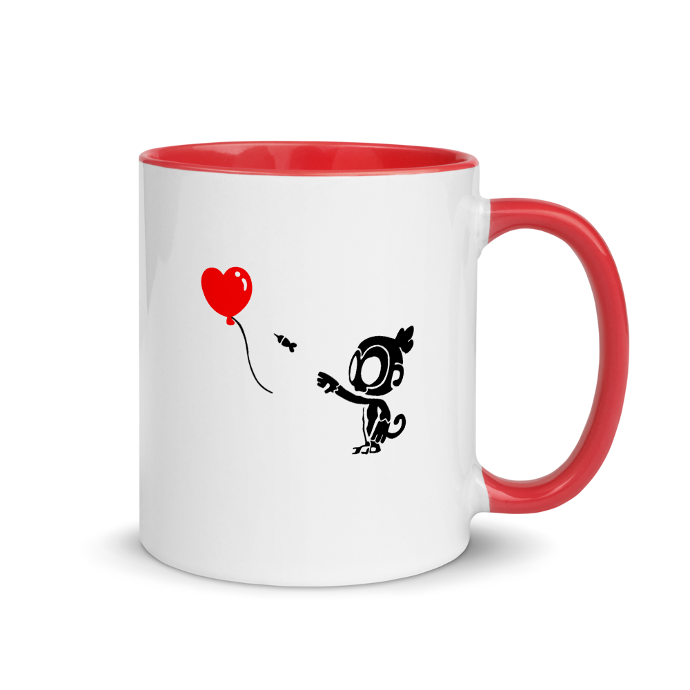 Monkey With Bloon Mug