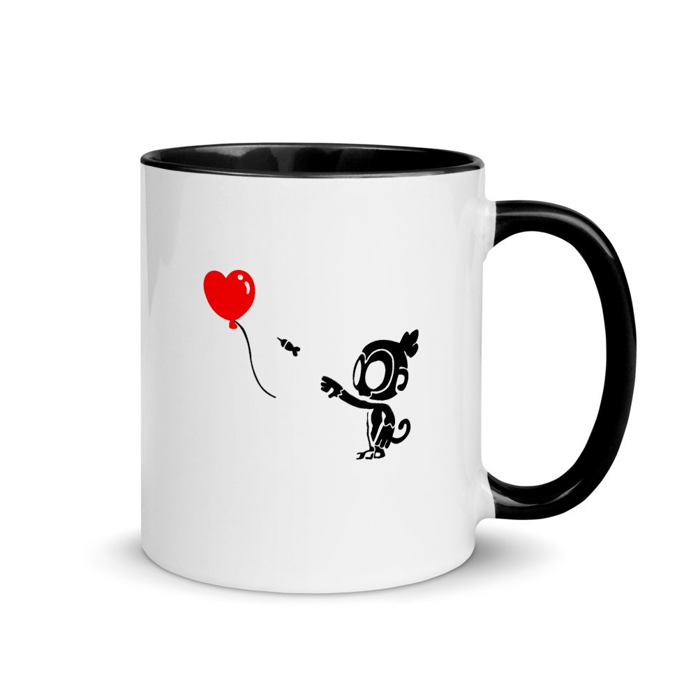 Monkey With Bloon Mug