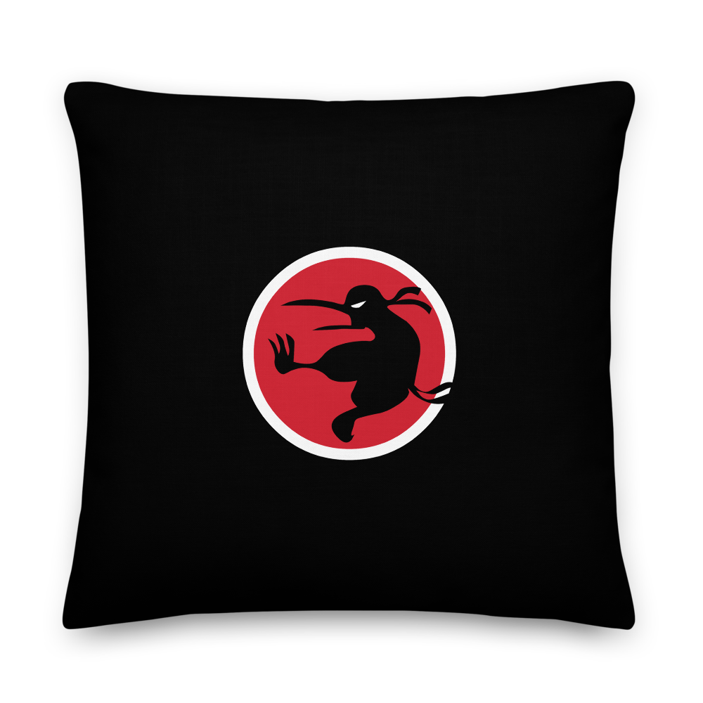 Ninja Kiwi Logo Premium Pillow