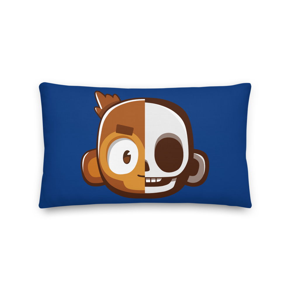 Monkey Skull Premium Pillow