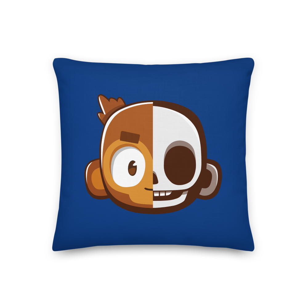 Monkey Skull Premium Pillow