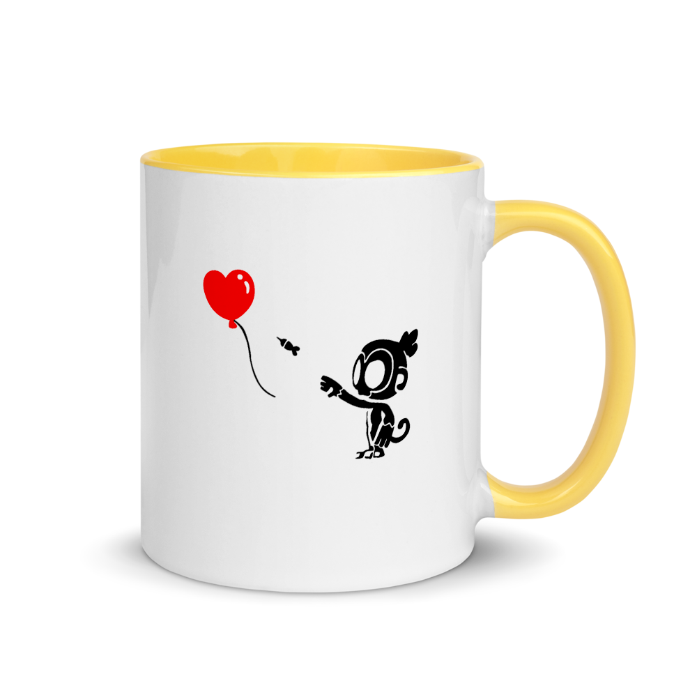 Monkey With Bloon Mug