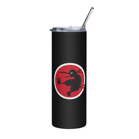 Ninja Kiwi Logo Stainless Steel Tumbler