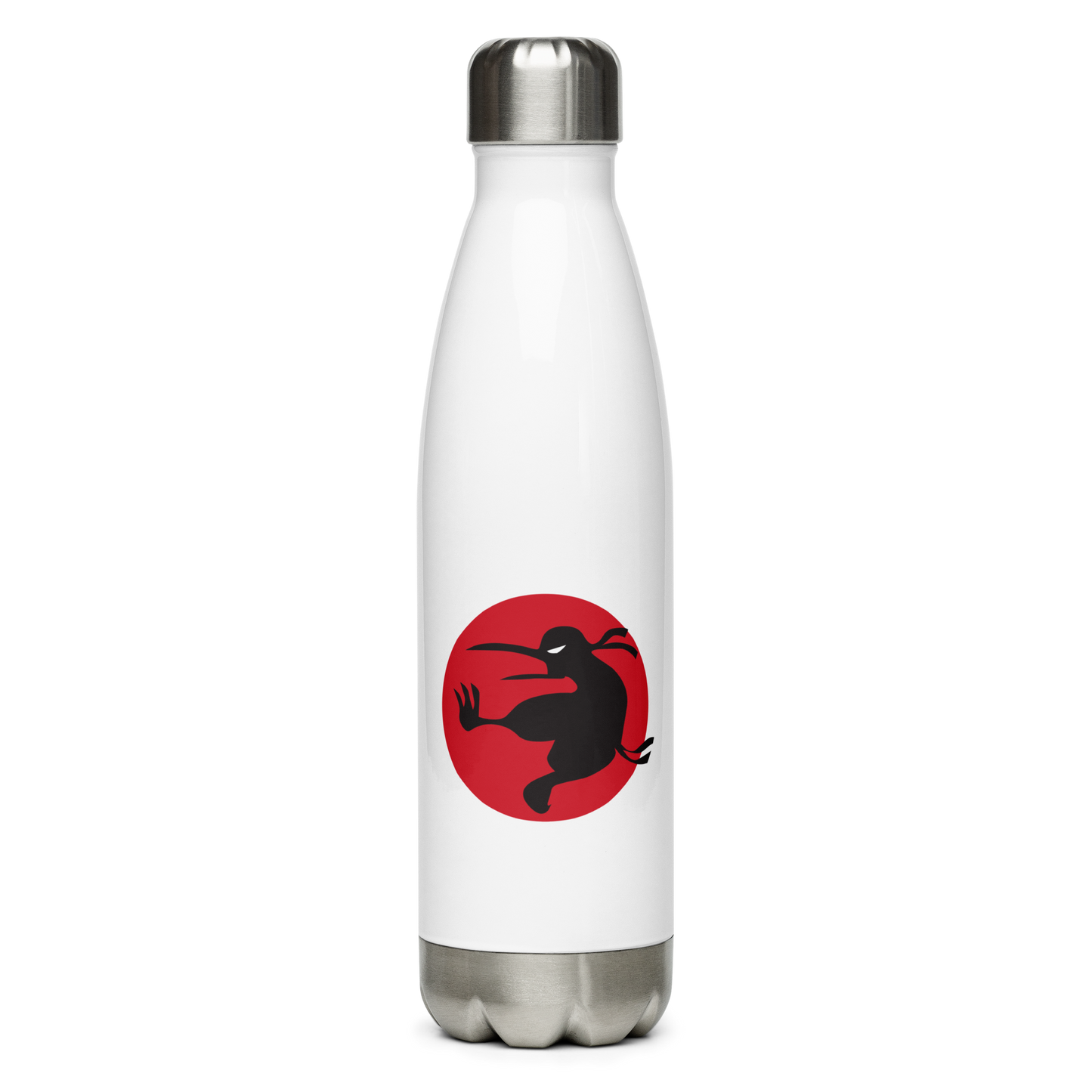 Ninja Kiwi Logo Stainless Steel Water Bottle