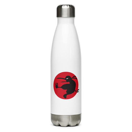 Ninja Kiwi Logo Stainless Steel Water Bottle