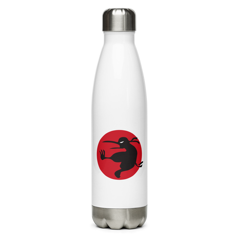 Ninja Kiwi Logo Stainless Steel Water Bottle