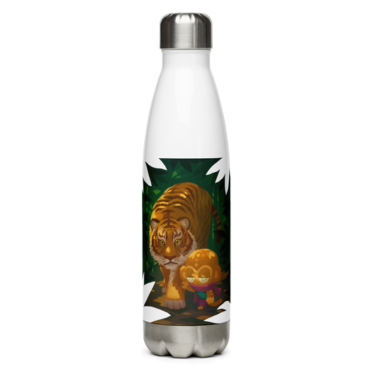 Tiger And Psi Stainless Steel Water Bottle