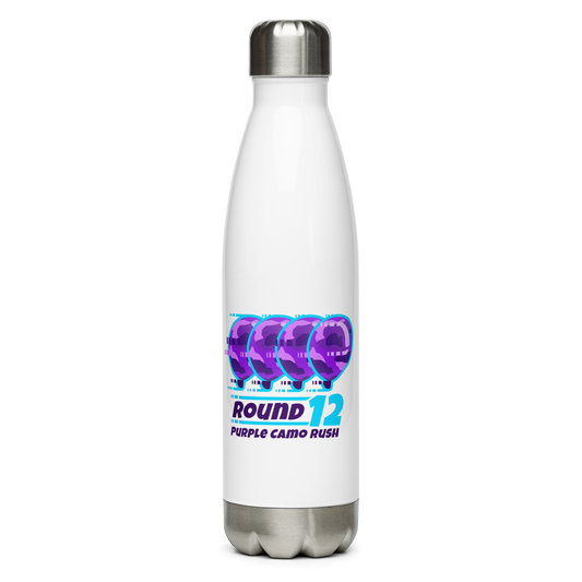 Purple Camo Rush Stainless Steel Water Bottle