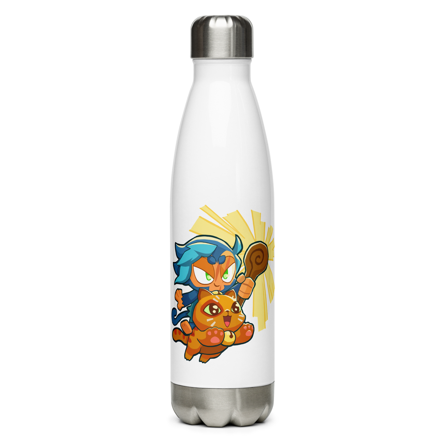 Ezili Smudge Cat Stainless Steel Water Bottle