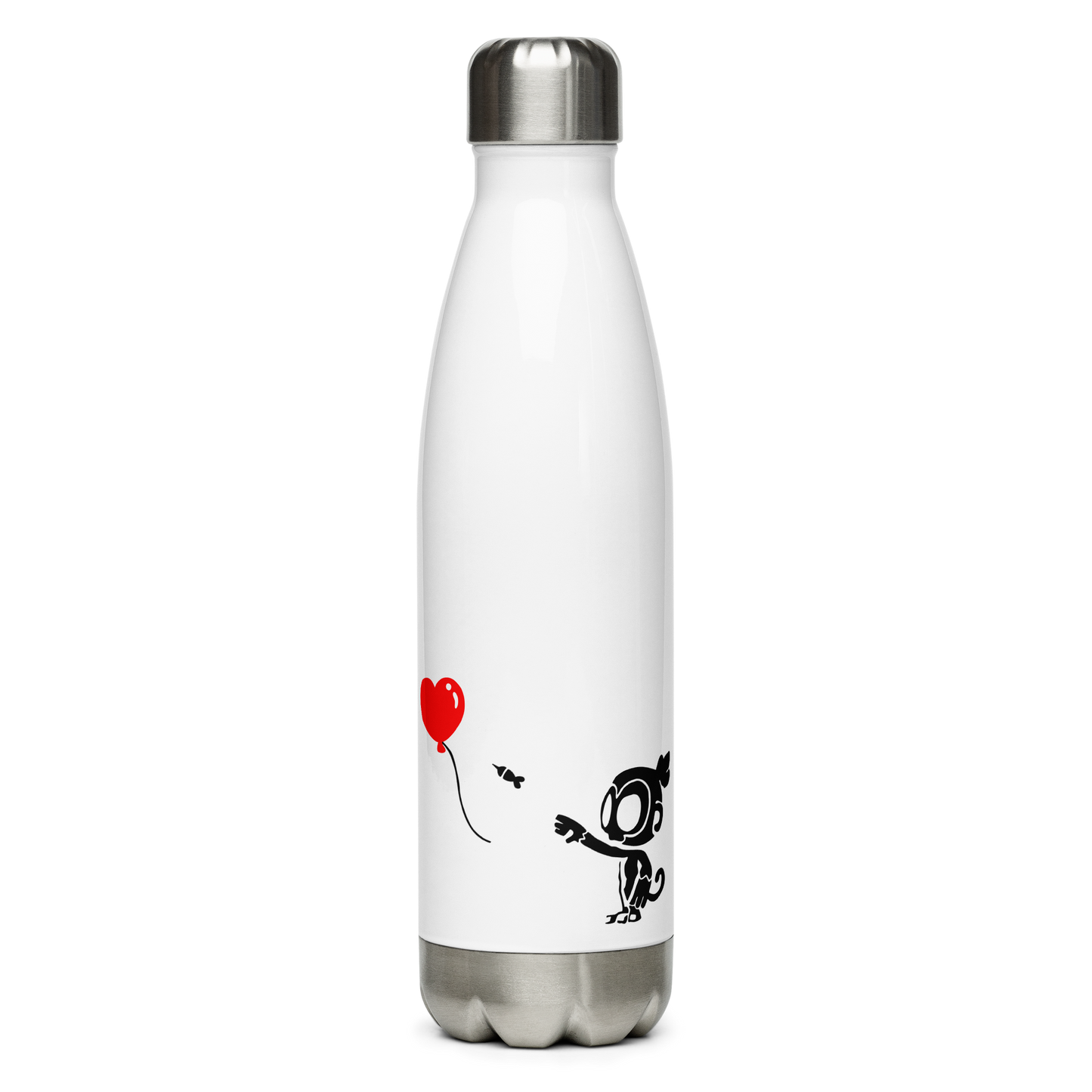 Monkey With Bloon Stainless Steel Water Bottle