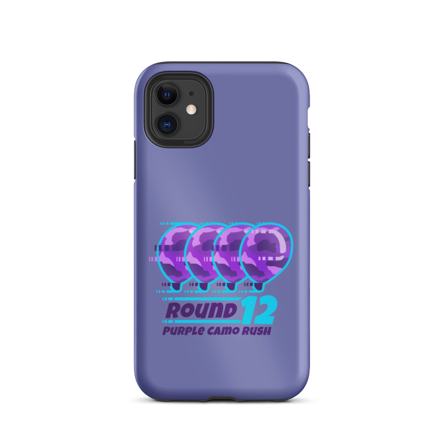 Purple Camo Rush iPhone Case (Tough)