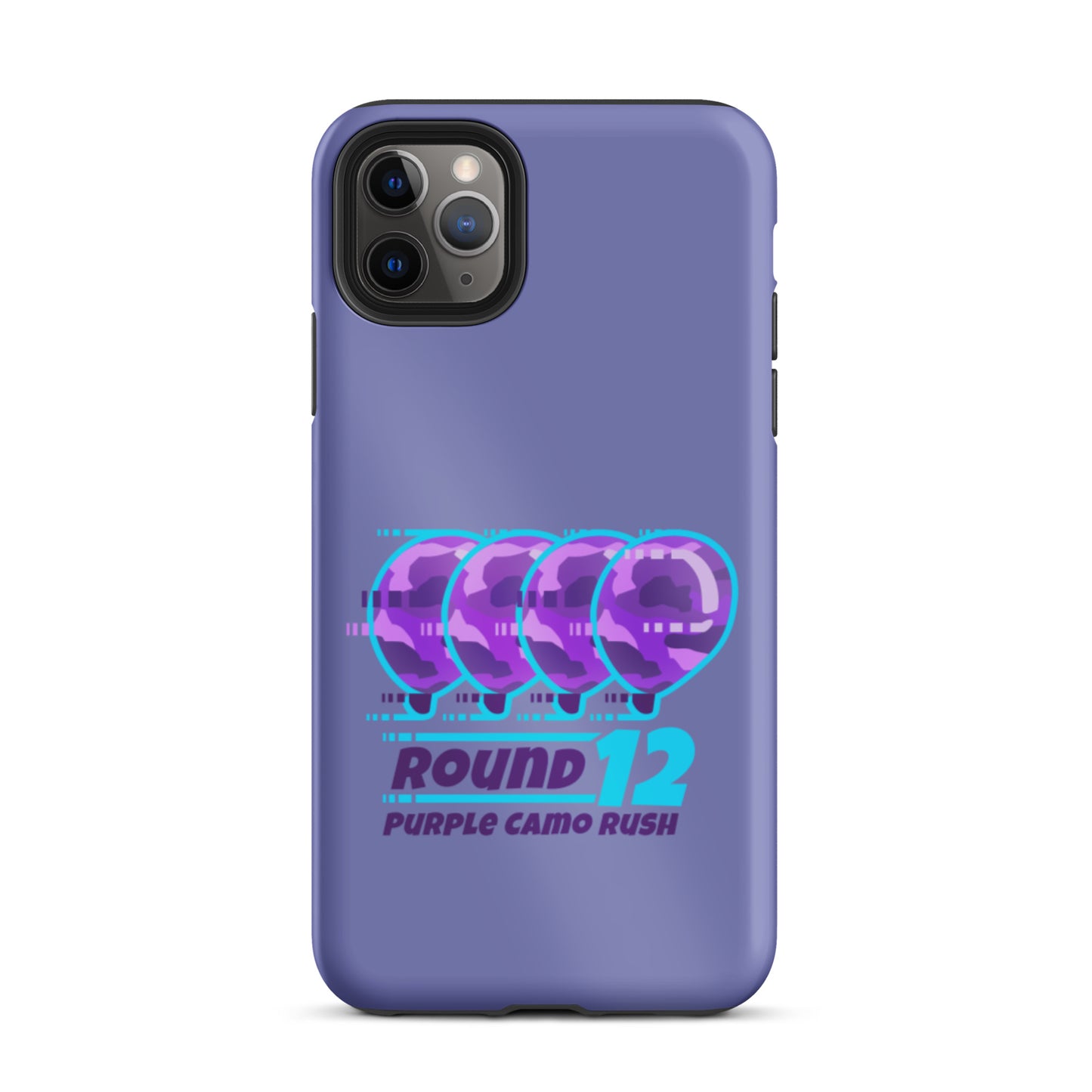 Purple Camo Rush iPhone Case (Tough)