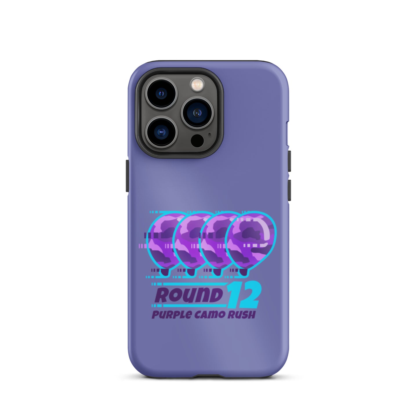 Purple Camo Rush iPhone Case (Tough)