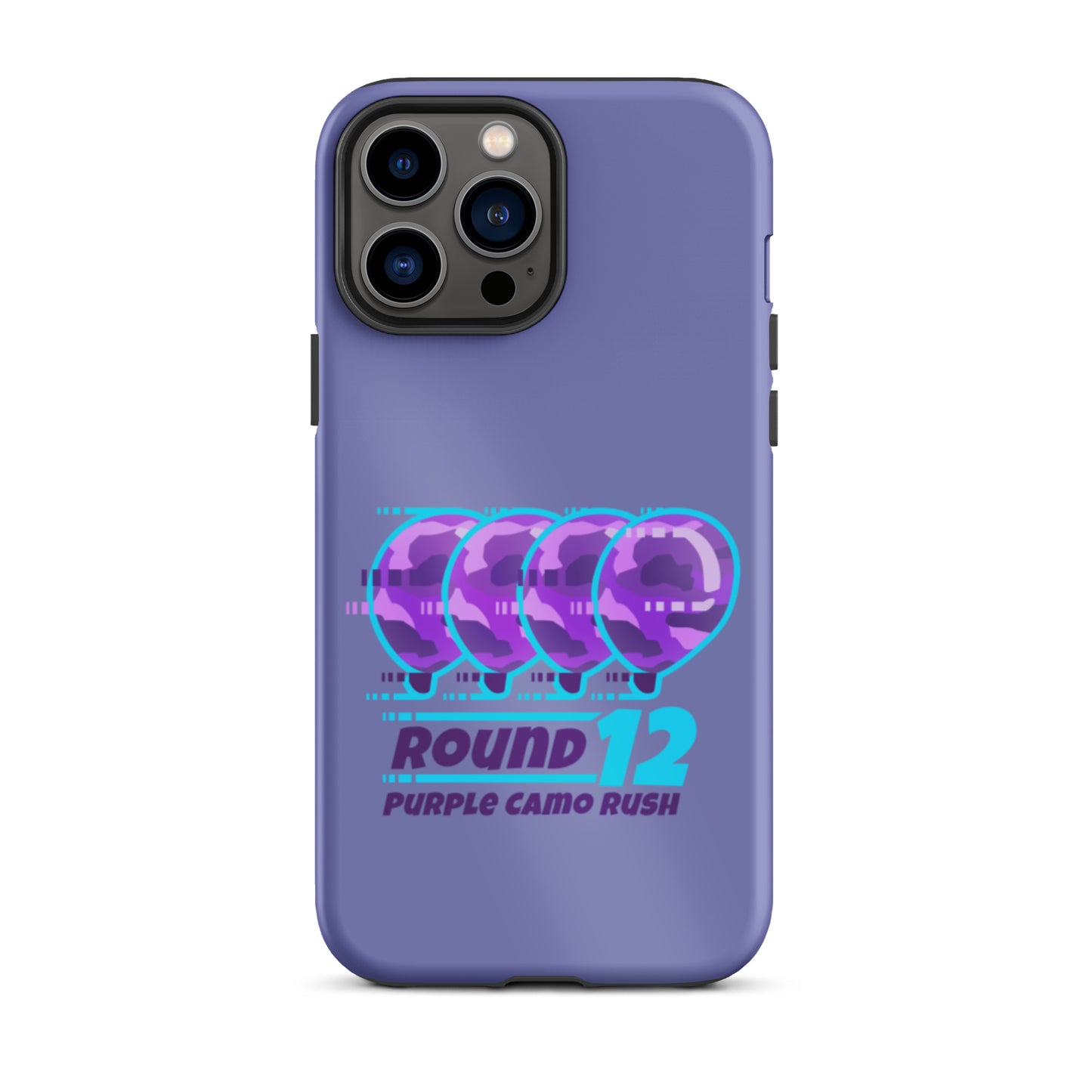 Purple Camo Rush iPhone Case (Tough)