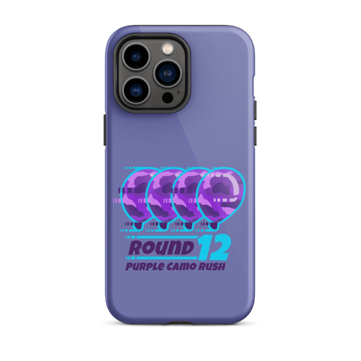 Purple Camo Rush iPhone Case (Tough)