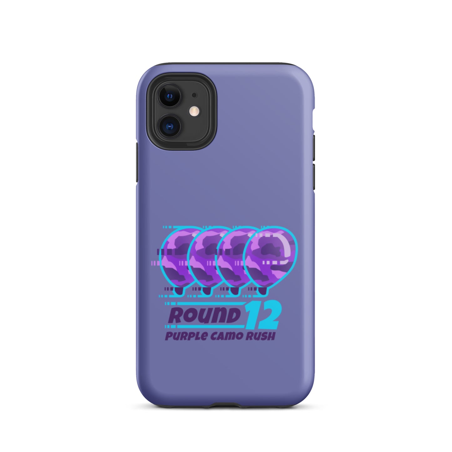 Purple Camo Rush iPhone Case (Tough)