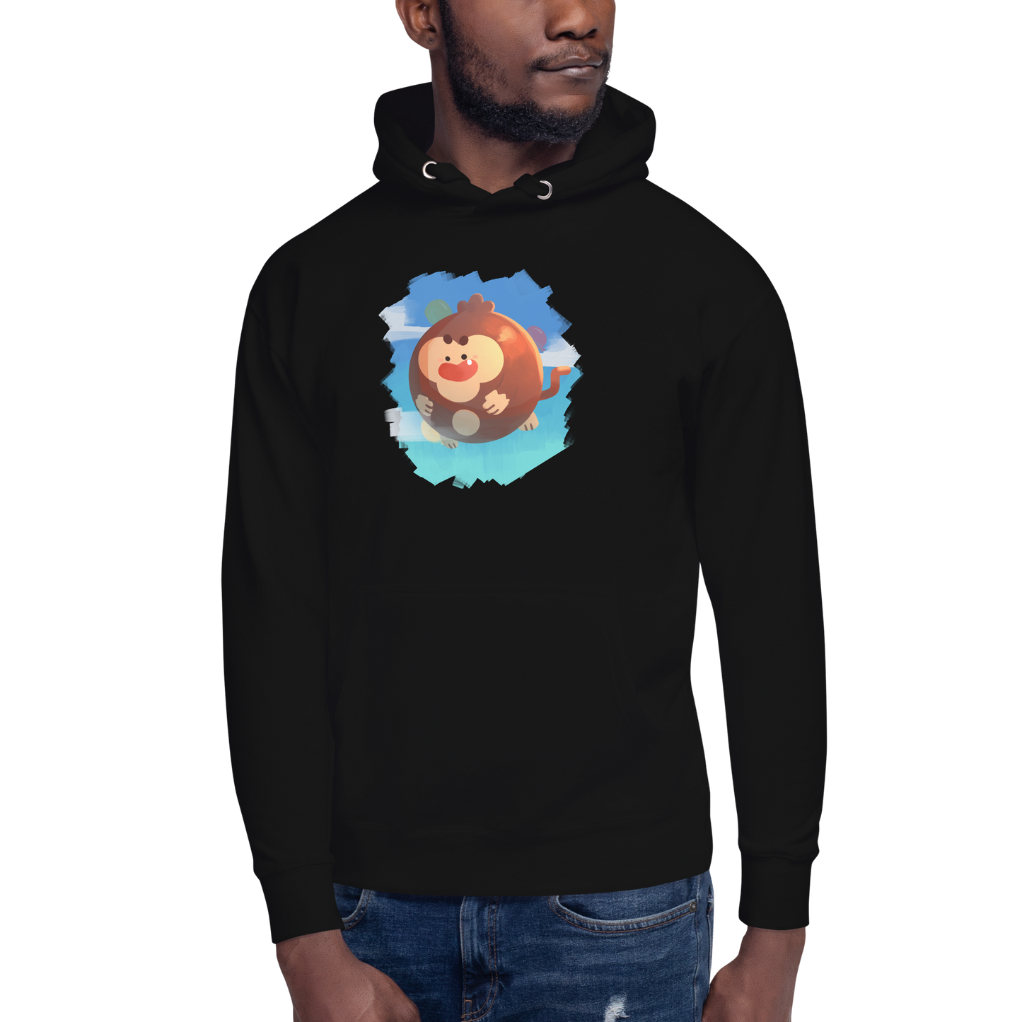 Round Monkey Hoodie (Unisex)