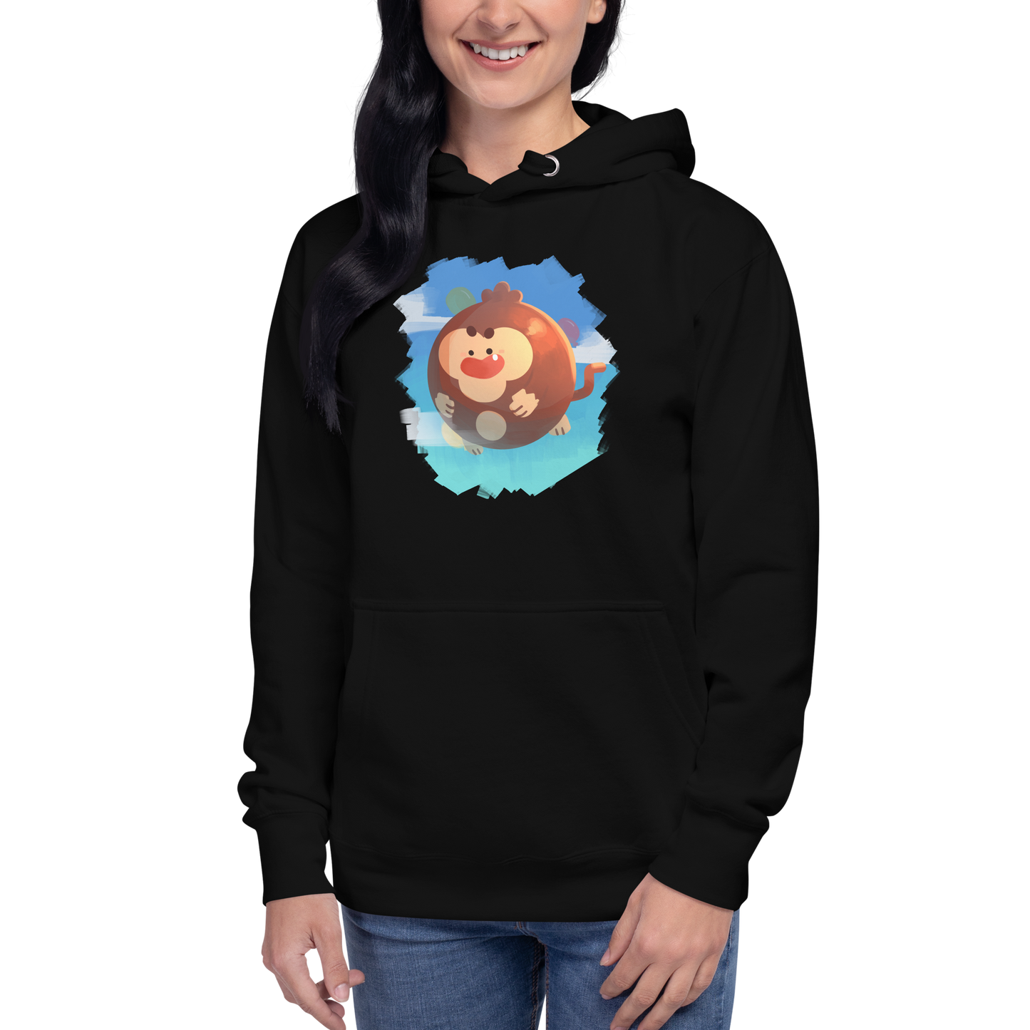 Round Monkey Hoodie (Unisex)