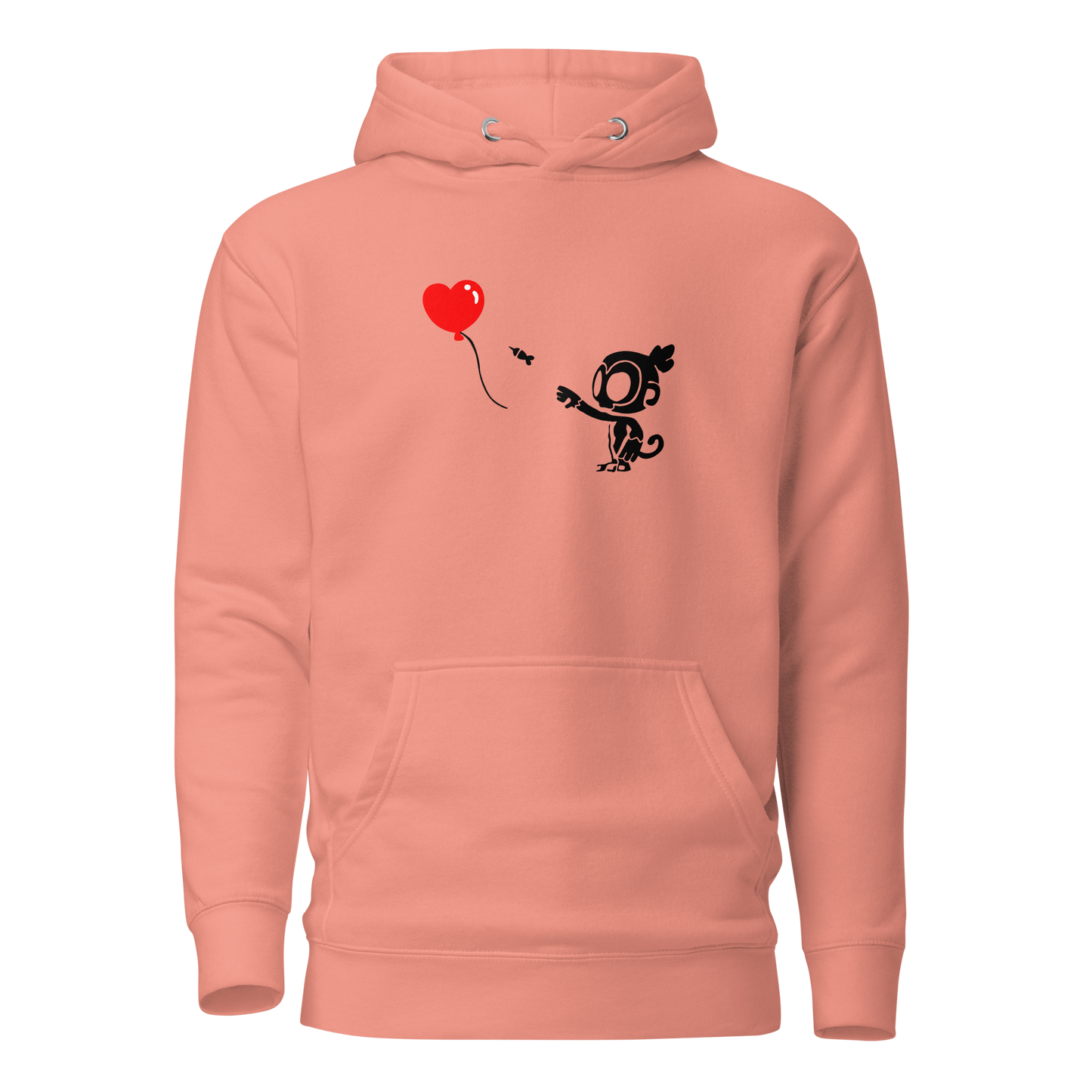 Monkey With Bloon Hoodie (Unisex)