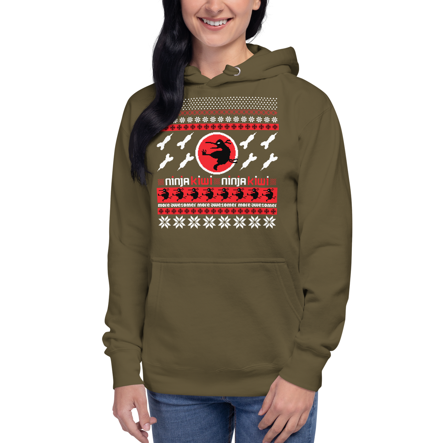 More Awesomer Christmas Hoodie (Unisex - Pattern 2)