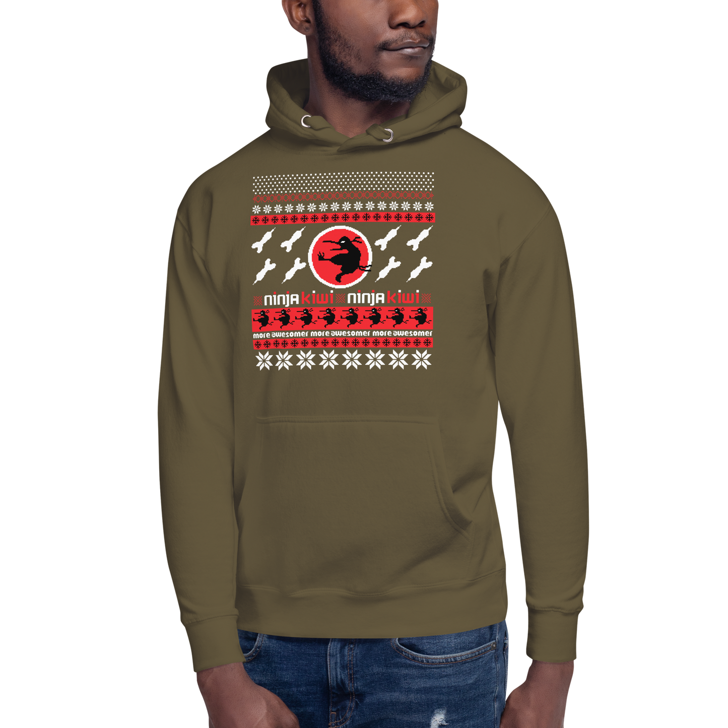 More Awesomer Christmas Hoodie (Unisex - Pattern 2)