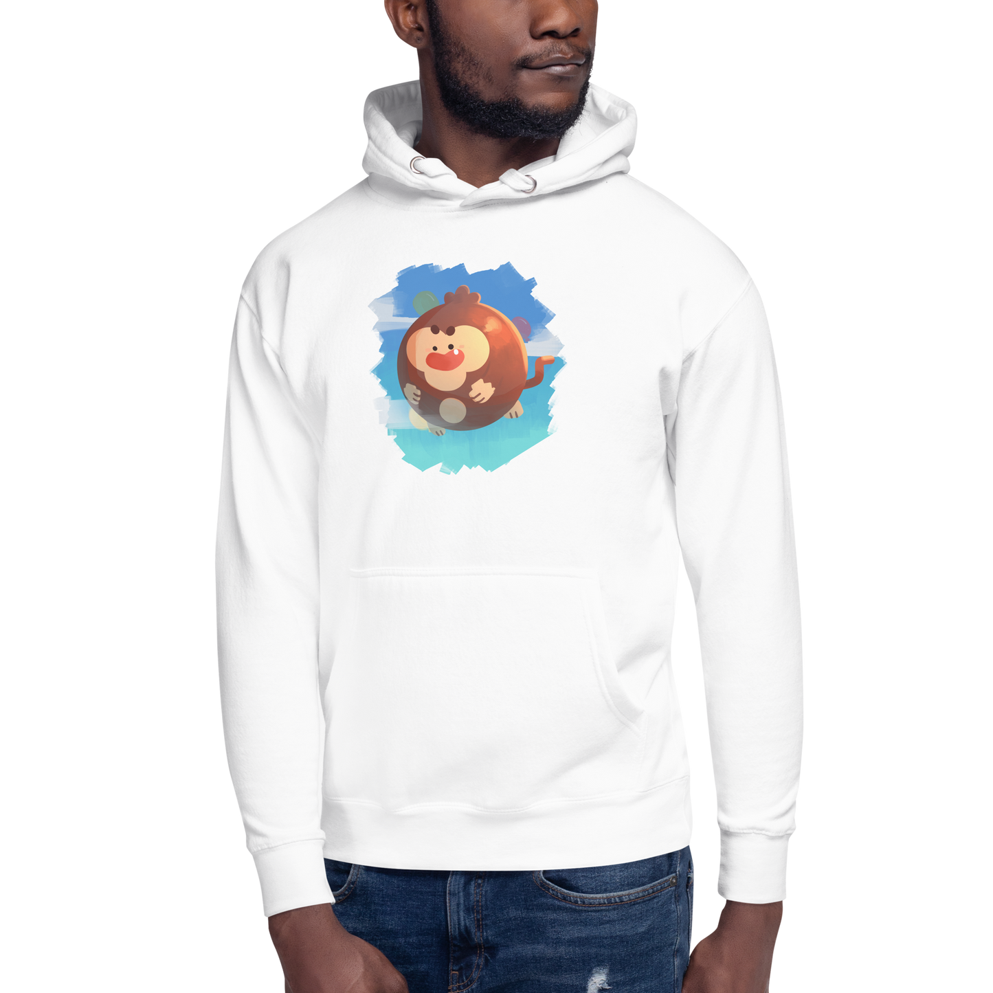 Round Monkey Hoodie (Unisex)