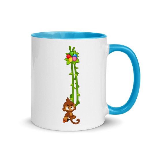 Vine Monkey Mug with Color Inside