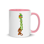 Vine Monkey Mug with Color Inside