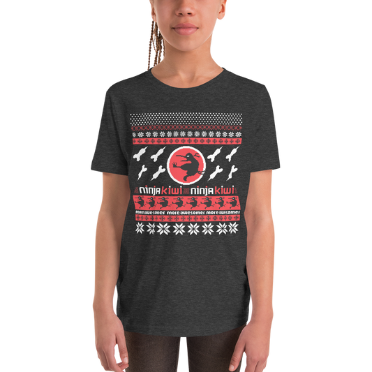 More Awesomer Christmas Shirt (Youth - Pattern 2)